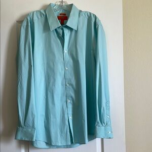 Men’s Slim Fit green, long sleeve dress shirt